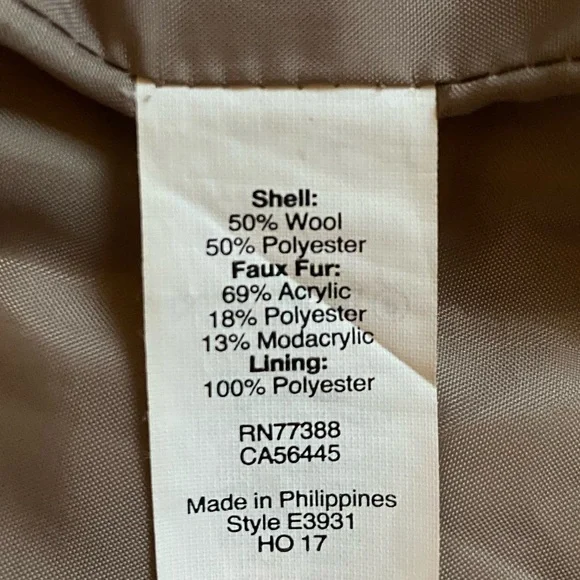 J. Crew Vail Parka Wool Blend Coat in Heather Tan Size 00 - Picture 12 of 16